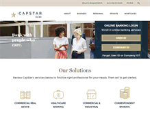 Tablet Screenshot of capstarbank.com